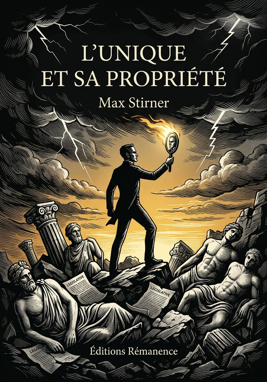 Livre L’Unique et sa propriété par Max Stirner - Couverture - Editions Remanence