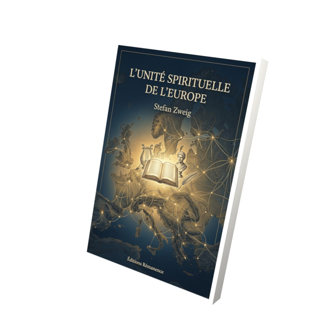 Livre L’Unité spirituelle de l’Europe par Stefan Zweig - Vue 3D - Editions Remanence
