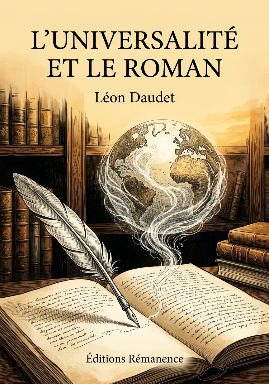 Livre L’Universalité et le roman par Léon Daudet - Couverture - Editions Remanence
