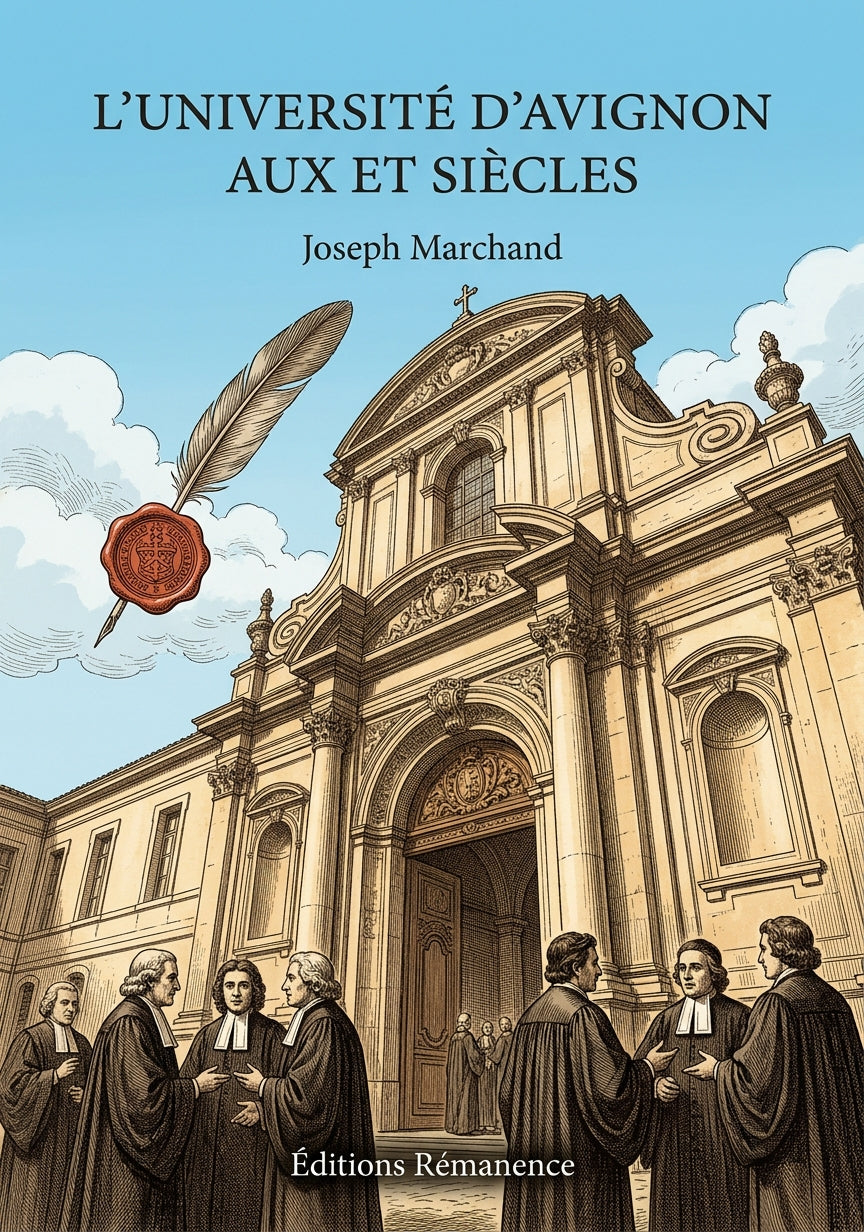 Livre L’Université d’Avignon aux  et  siècles par Joseph Marchand - Couverture - Editions Remanence
