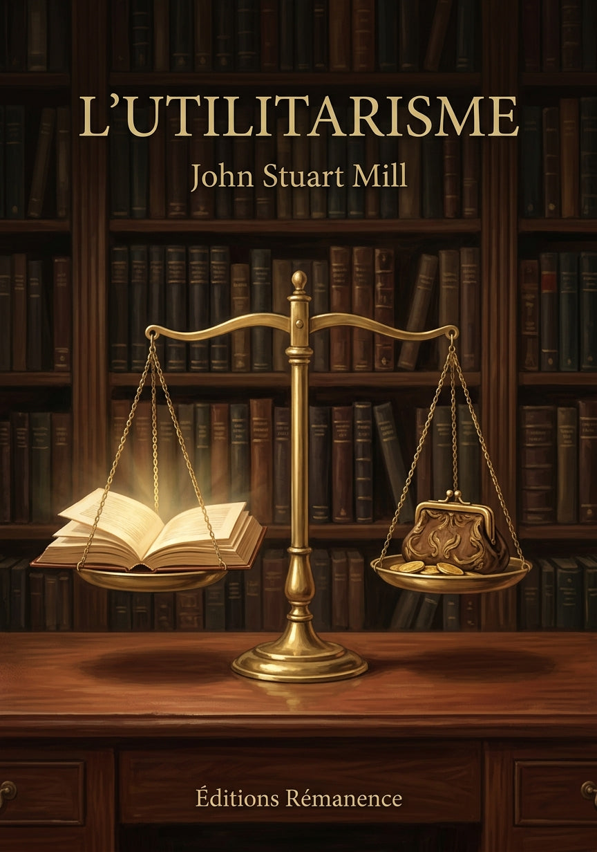 Livre L’Utilitarisme par John Stuart Mill - Couverture - Editions Remanence