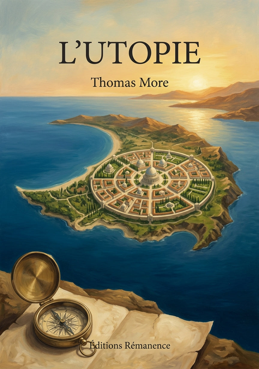 Livre L’Utopie par Thomas More - Couverture - Editions Remanence