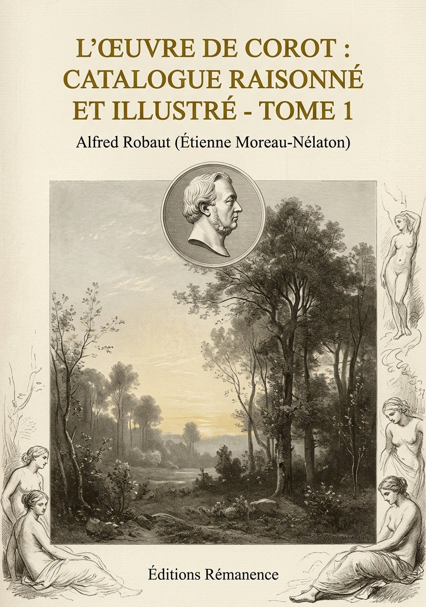 Livre L’Œuvre de Corot : Catalogue raisonné et illustré - Tome 1 par Alfred Robaut (Étienne Moreau-Nélaton) - Couverture - Editions Remanence