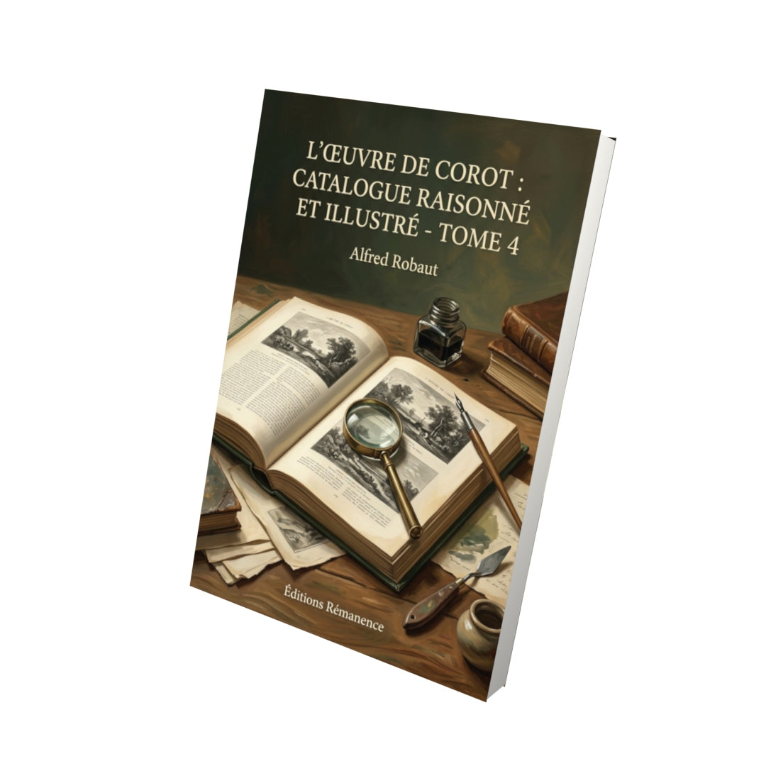 Livre L’Œuvre de Corot : Catalogue raisonné et illustré - Tome 4 par Alfred Robaut - Vue 3D - Editions Remanence