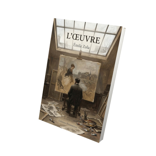 Livre L’Œuvre par Émile Zola - Vue 3D - Editions Remanence