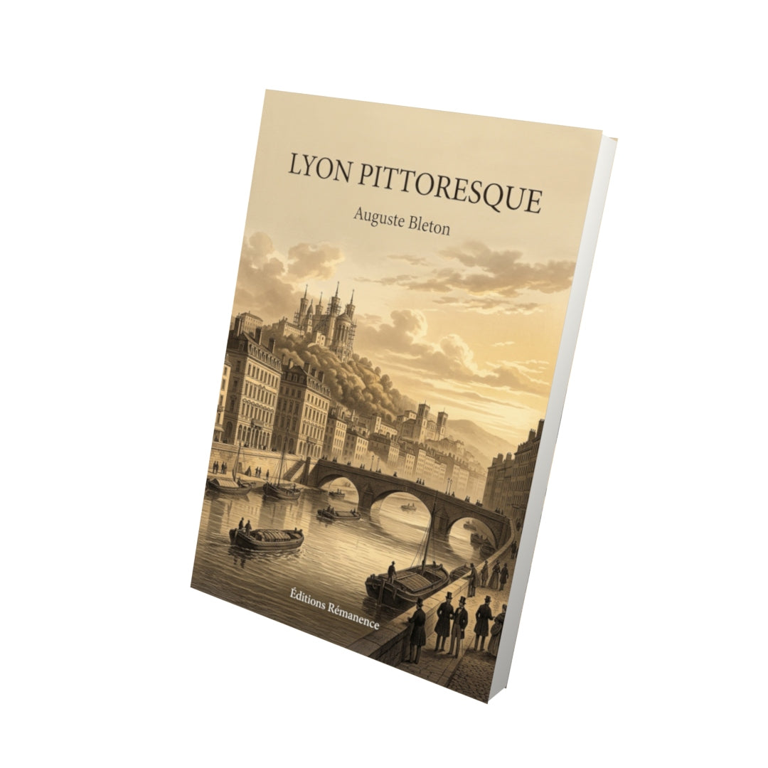 Livre Lyon pittoresque par Auguste Bleton - Vue 3D - Editions Remanence