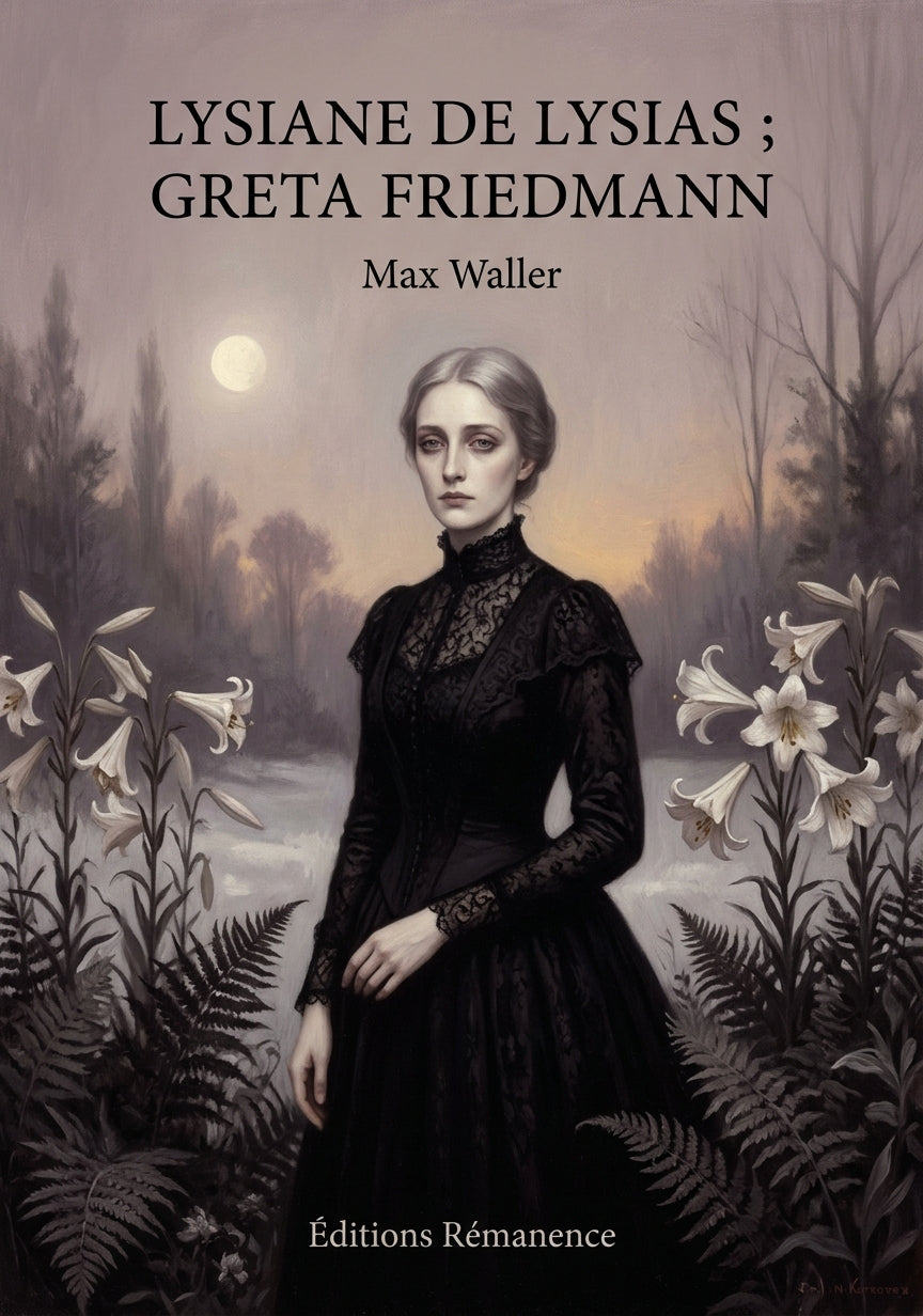 Livre Lysiane de Lysias ; Greta Friedmann par Max Waller - Couverture - Editions Remanence