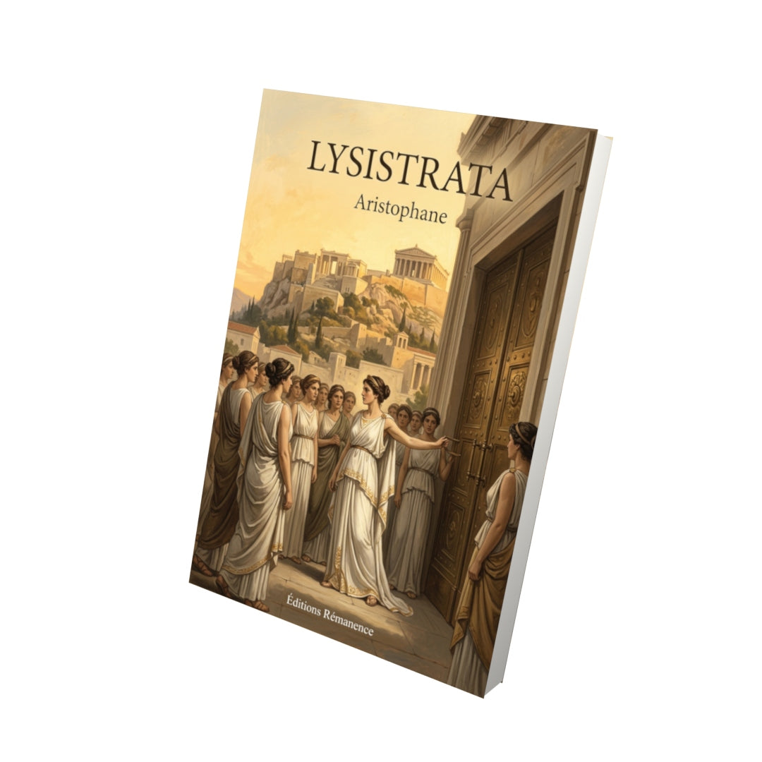 Livre Lysistrata par Aristophane - Vue 3D - Editions Remanence