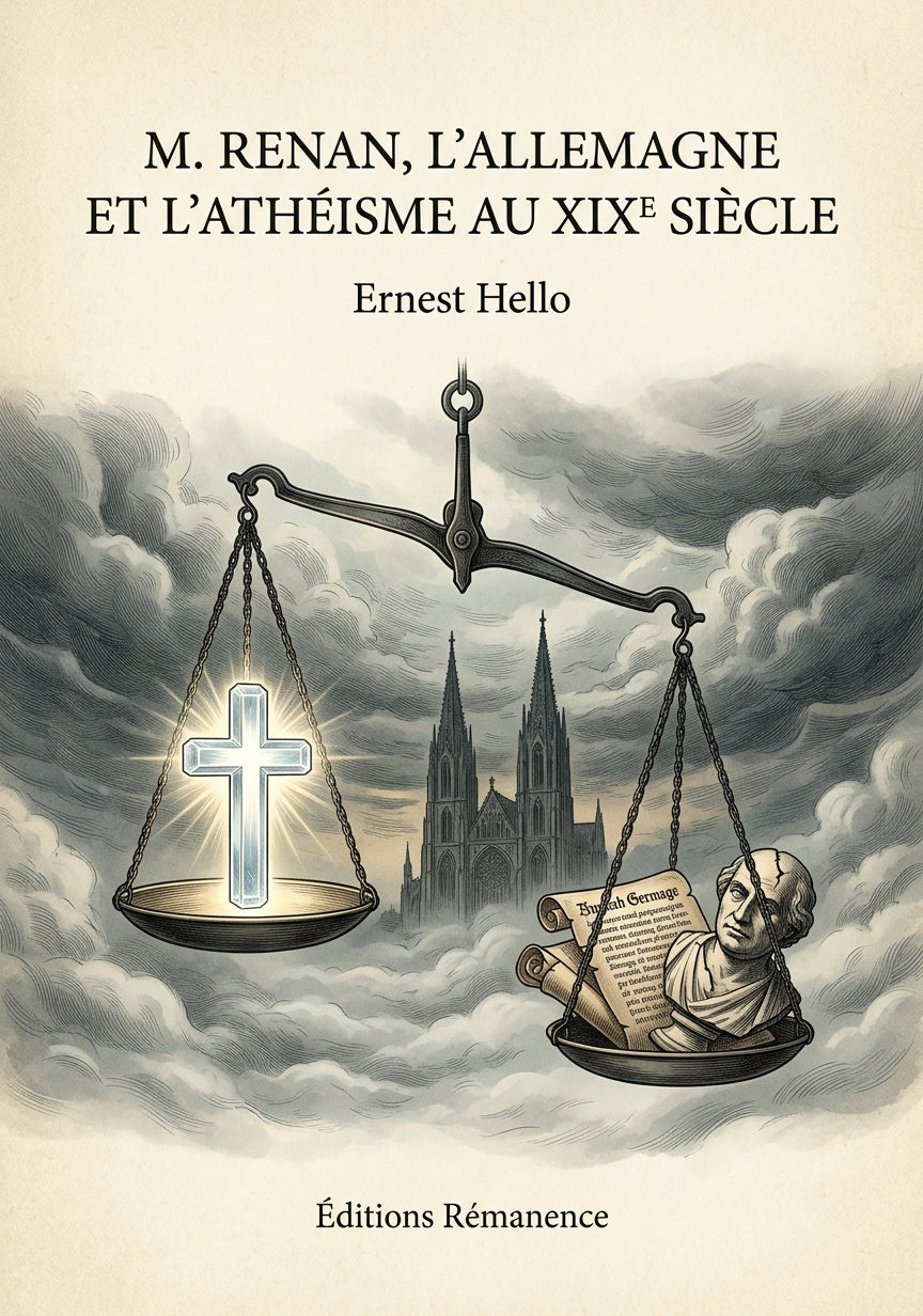 M. Renan, l'Allemagne et l'athéisme au XIXe siècle - Ernest Hello (Couverture)