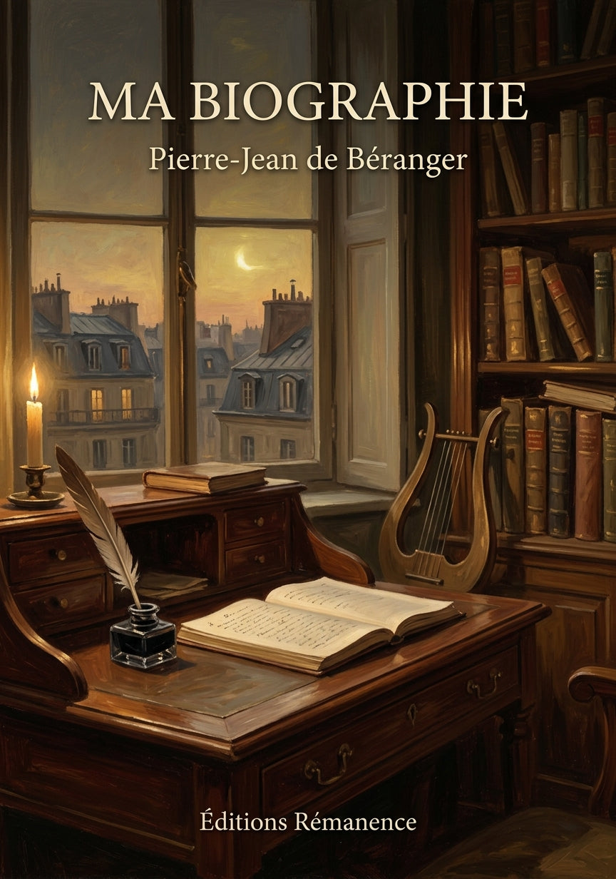 Livre Ma biographie par Pierre-Jean de Béranger - Couverture - Editions Remanence