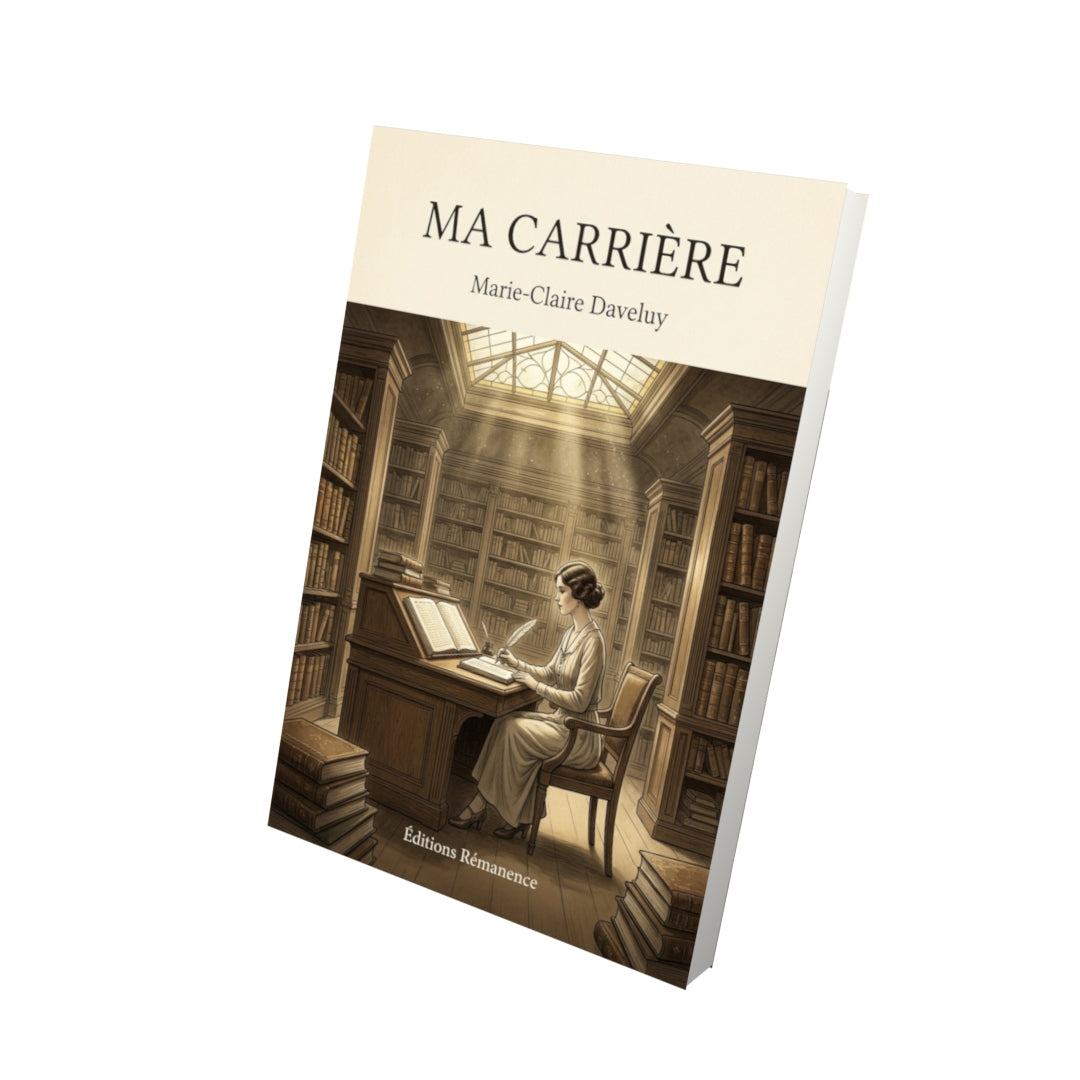 Livre Ma carrière par Marie-Claire Daveluy - Vue 3D - Editions Remanence