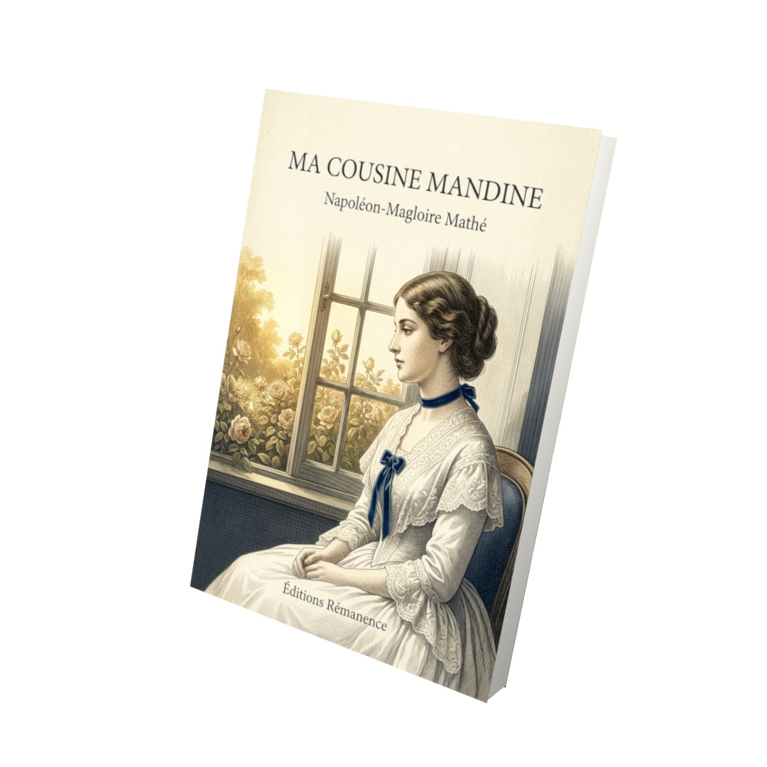 Livre Ma cousine Mandine par Napoléon-Magloire Mathé - Vue 3D - Editions Remanence
