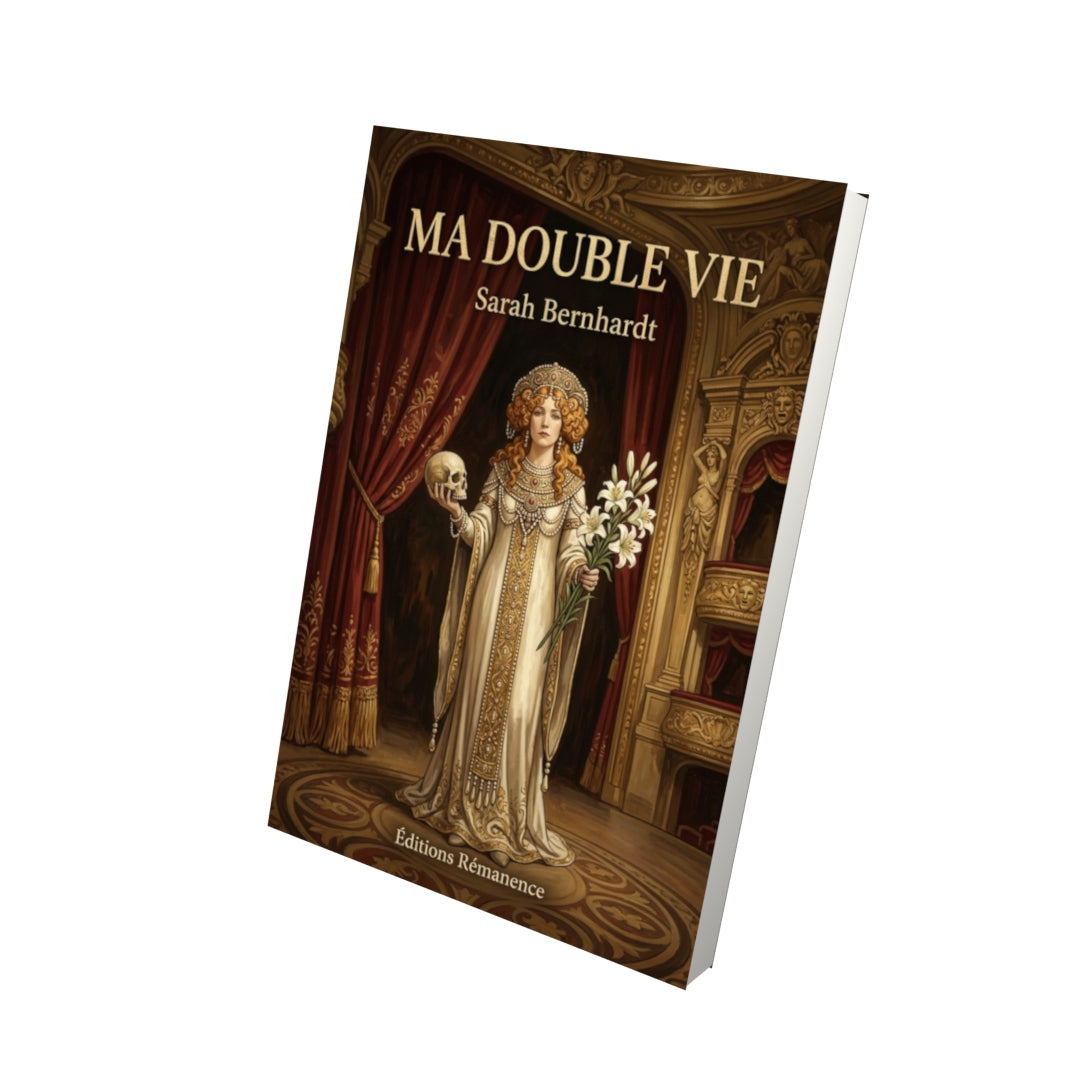 Livre Ma double vie par Sarah Bernhardt - Vue 3D - Editions Remanence