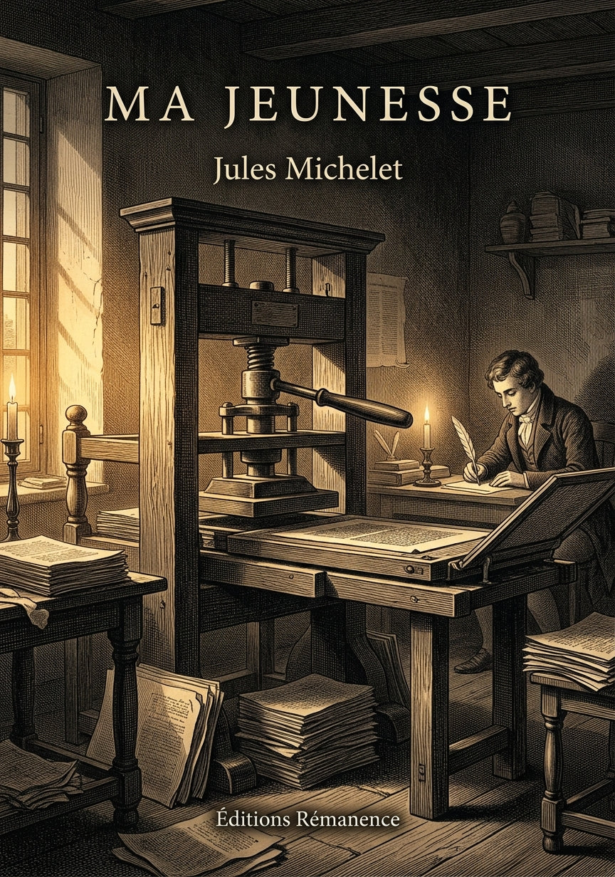 Livre Ma jeunesse par Jules Michelet - Couverture - Editions Remanence