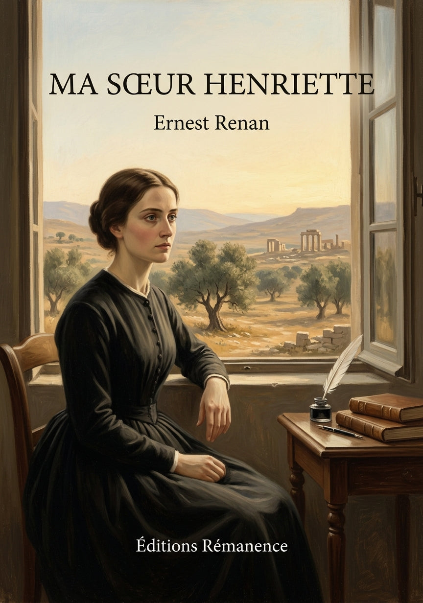Livre Ma sœur Henriette par Ernest Renan - Couverture - Editions Remanence