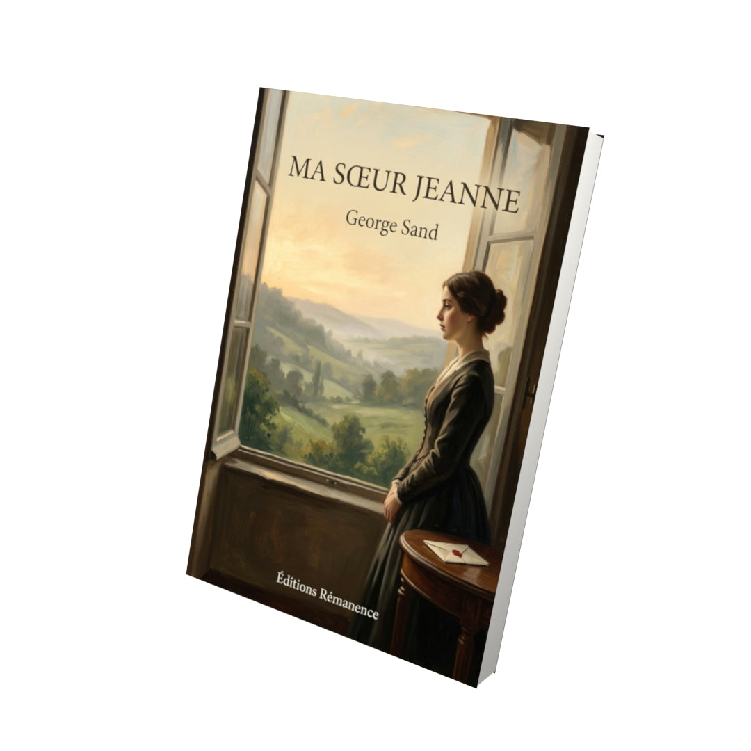 Livre Ma sœur Jeanne par George Sand - Vue 3D - Editions Remanence