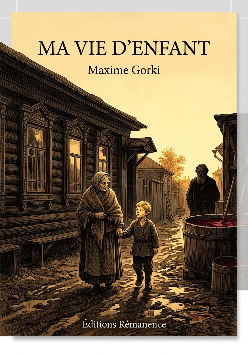 Livre Ma vie d’enfant par Maxime Gorki - Couverture - Editions Remanence