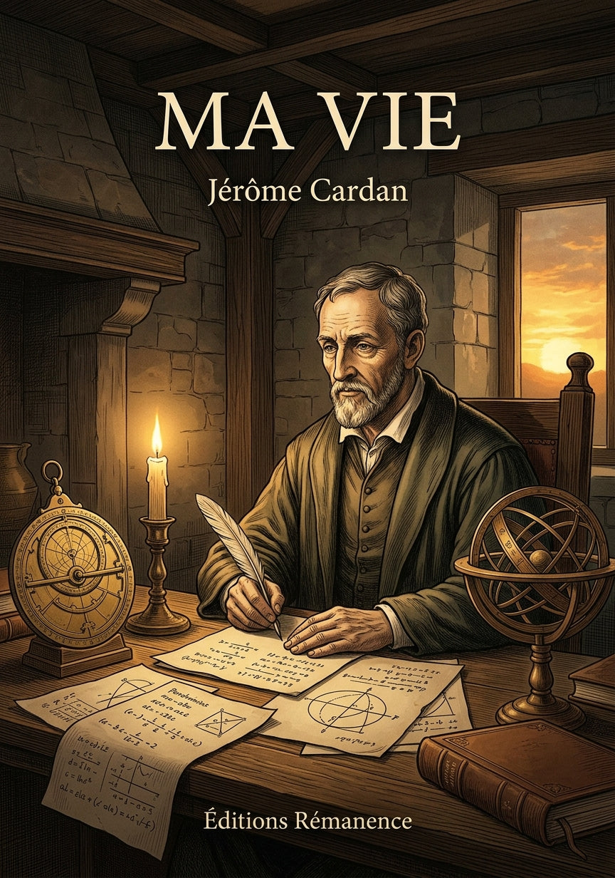 Livre Ma vie par Jérôme Cardan - Couverture - Editions Remanence