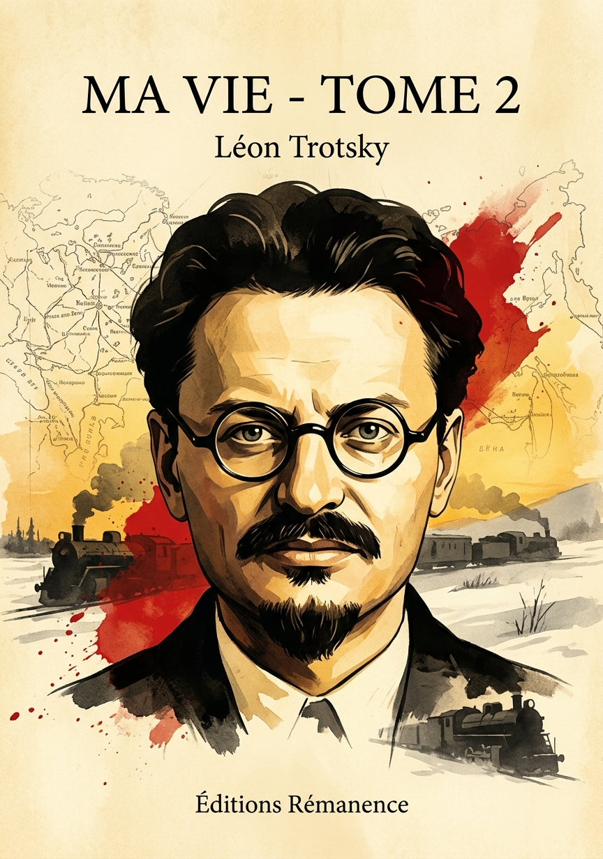 Livre Ma vie - Tome 2 par Léon Trotsky - Couverture - Editions Remanence