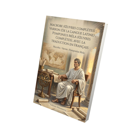 Livre Macrobe (Œuvres complètes) ; Varron (De la langue latine) ; Pomponius Méla (Œuvres complètes), avec la traduction en français par Macrobe ; Varron ; Pomponius Mela - Vue 3D - Editions Remanence