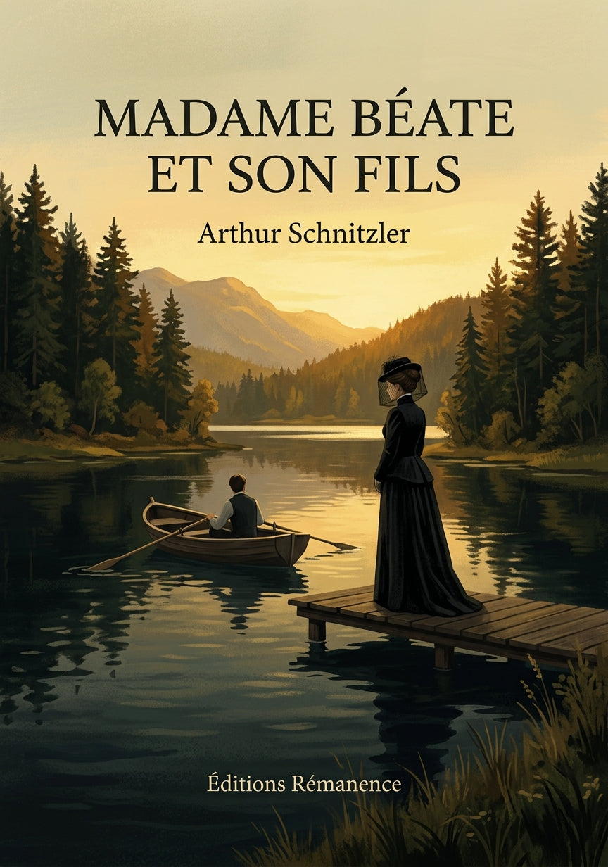 Livre Madame Béate et son fils par Arthur Schnitzler - Couverture - Editions Remanence