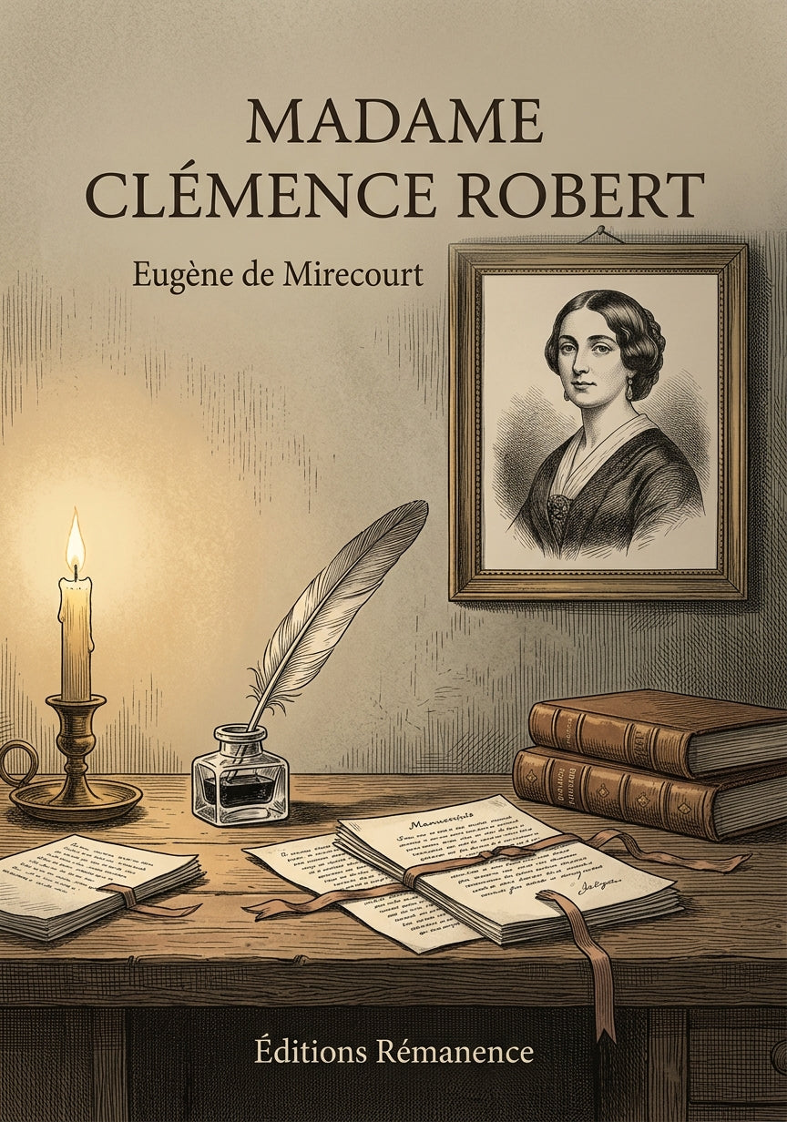 Livre Madame Clémence Robert par Eugène de Mirecourt - Couverture - Editions Remanence