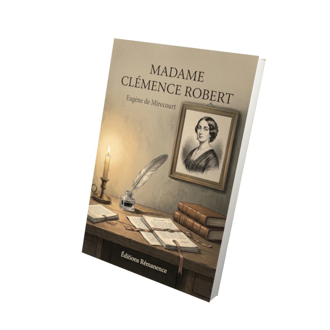 Livre Madame Clémence Robert par Eugène de Mirecourt - Vue 3D - Editions Remanence