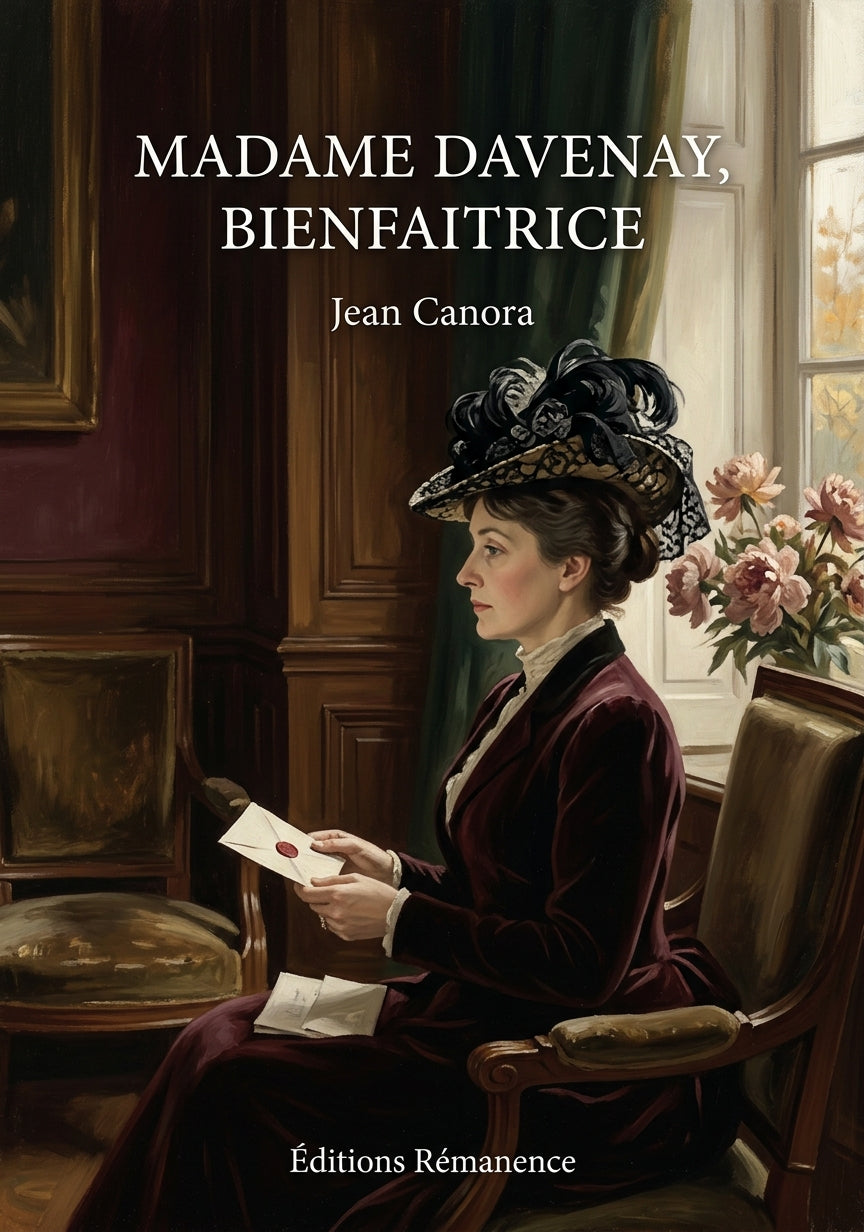Livre Madame Davenay, bienfaitrice par Jean Canora - Couverture - Editions Remanence
