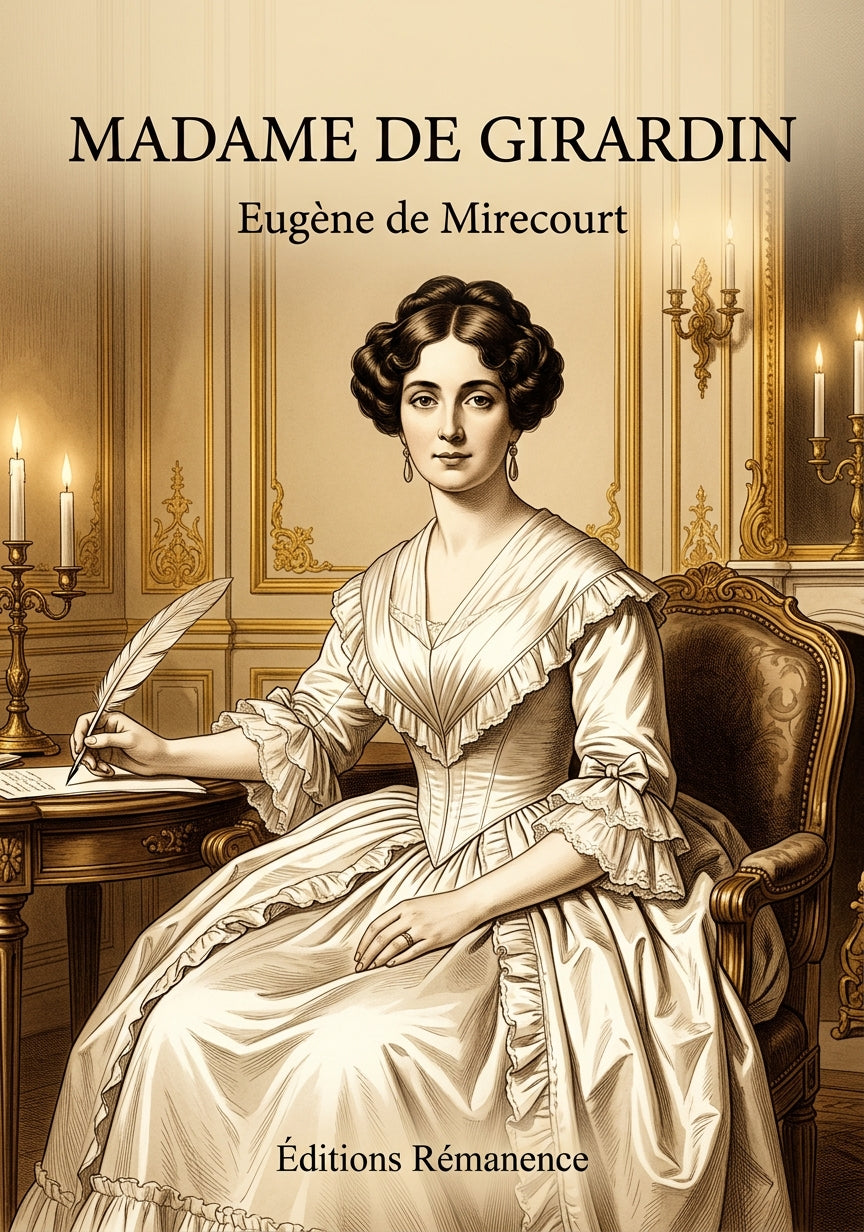 Livre Madame de Girardin par Eugène de Mirecourt - Couverture - Editions Remanence