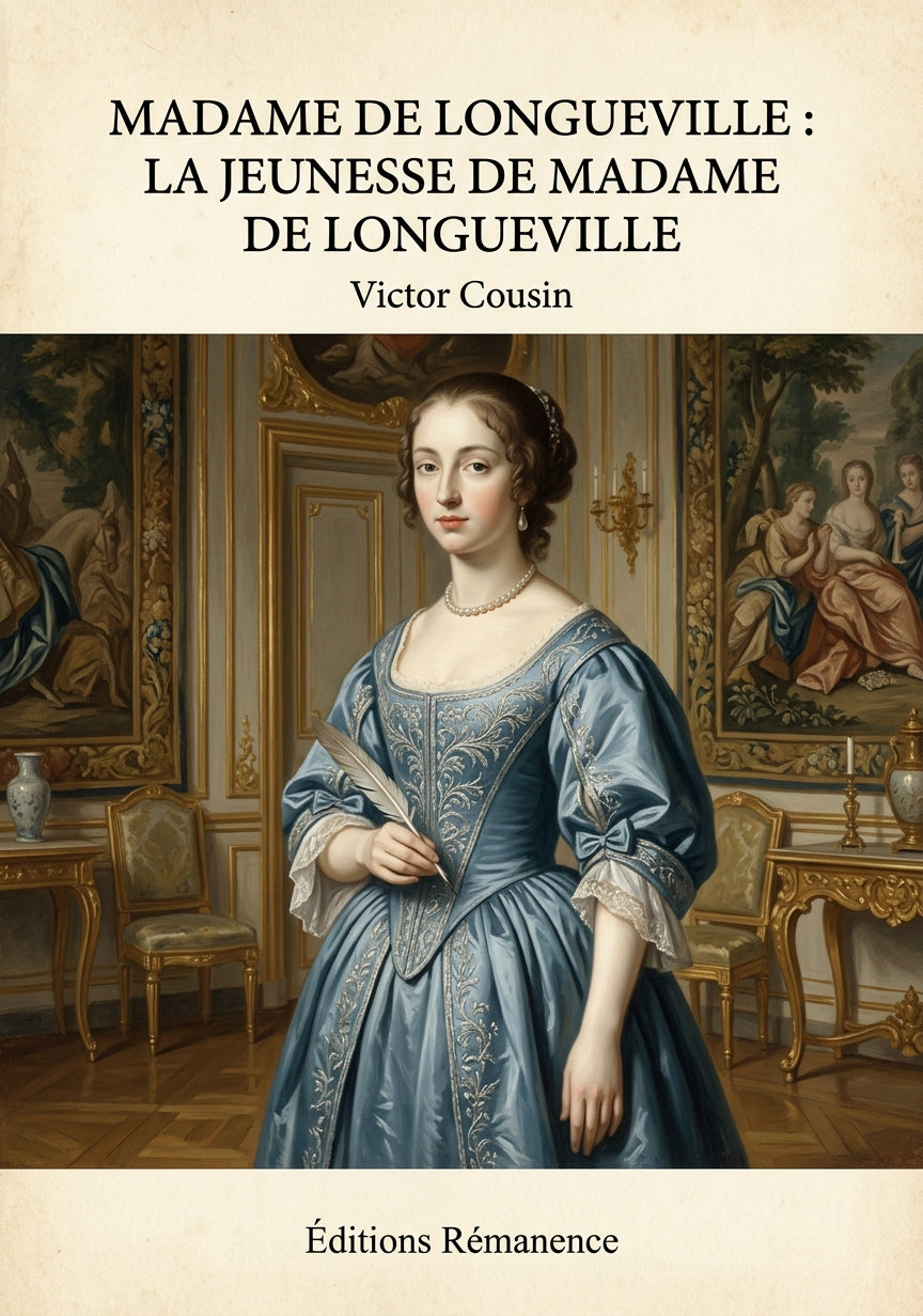 Madame de Longueville : La Jeunesse de Madame de Longueville - Victor Cousin (Couverture)