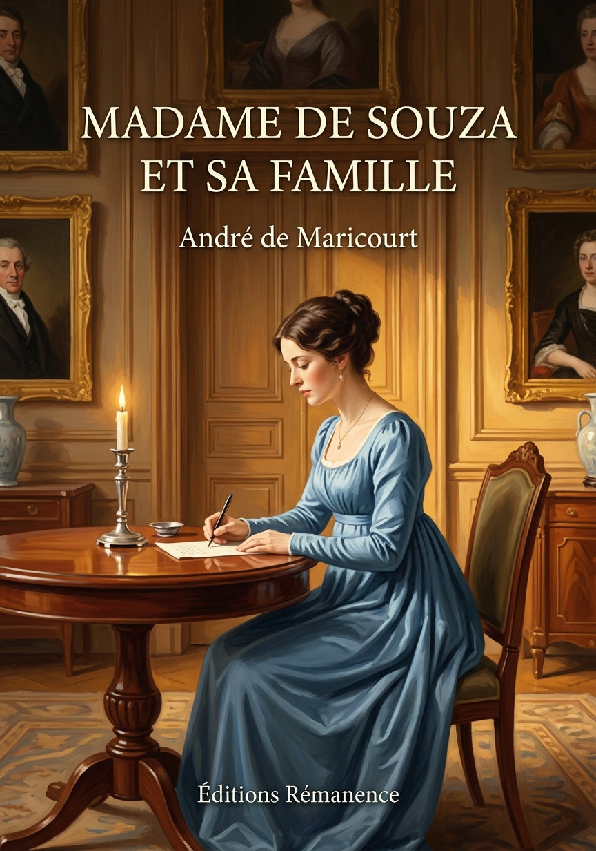Livre Madame de Souza et sa famille par André de Maricourt - Couverture - Editions Remanence
