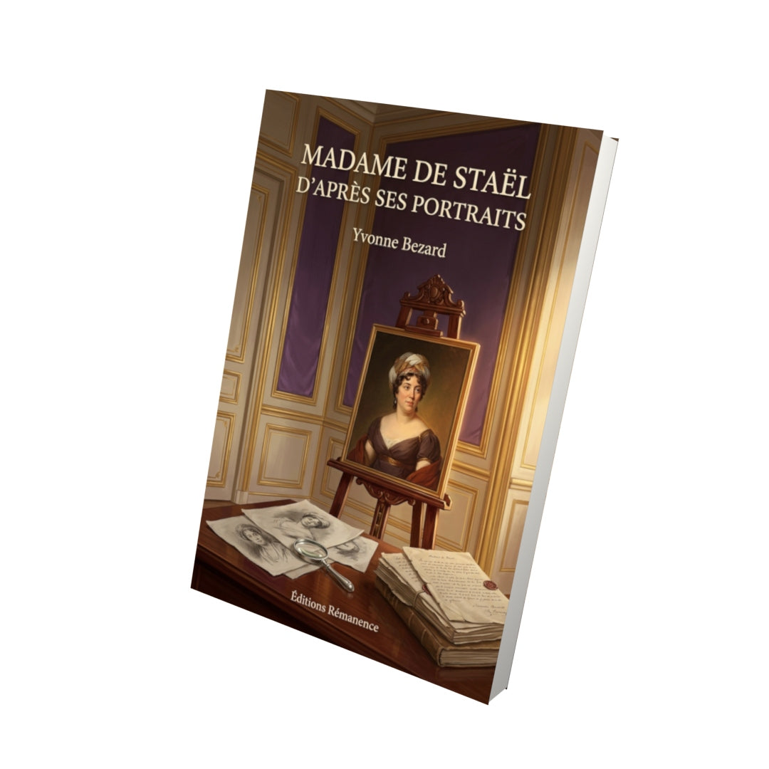 Livre Madame de Staël d’après ses portraits par Yvonne Bezard - Vue 3D - Editions Remanence