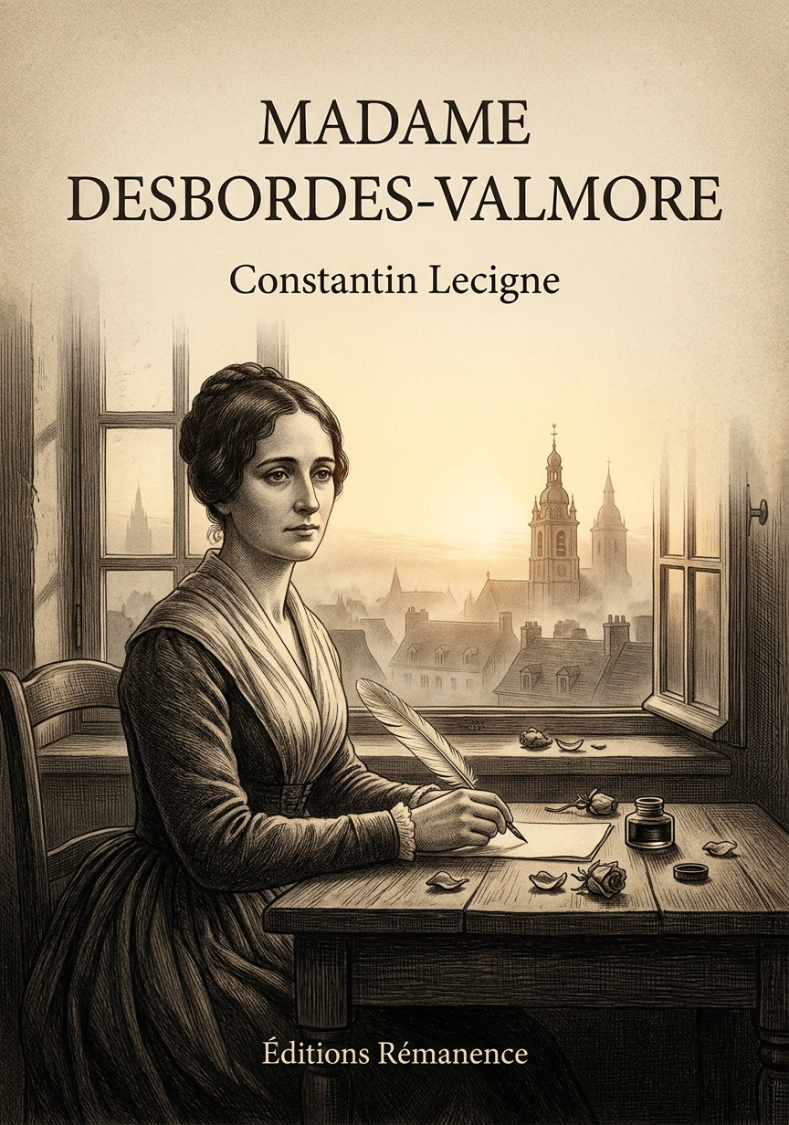Livre Madame Desbordes-Valmore par Constantin Lecigne - Couverture - Editions Remanence