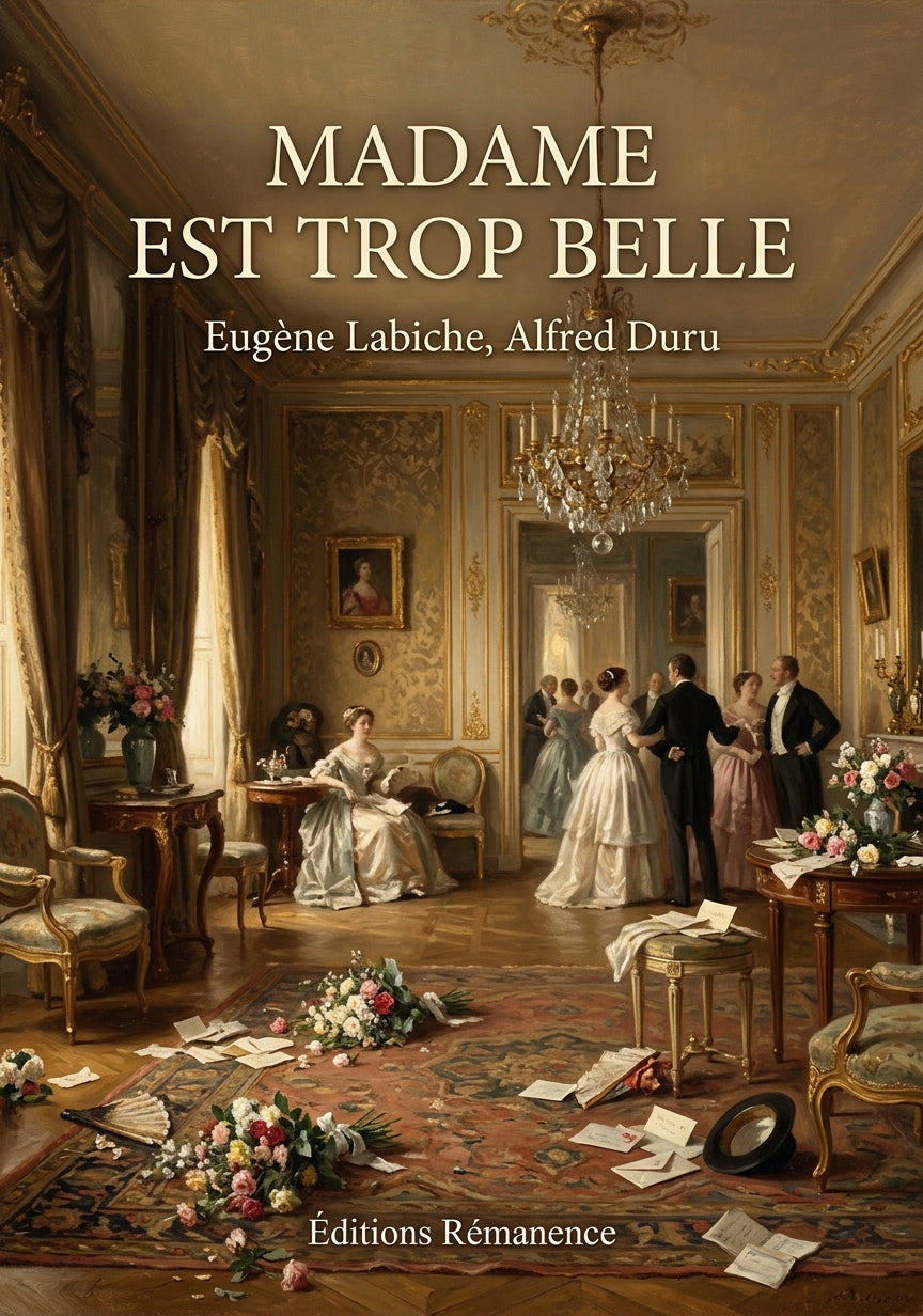 Livre Madame est trop belle par Eugène Labiche, Alfred Duru - Couverture - Editions Remanence