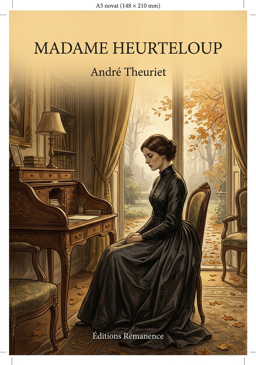 Livre Madame Heurteloup par André Theuriet - Couverture - Editions Remanence