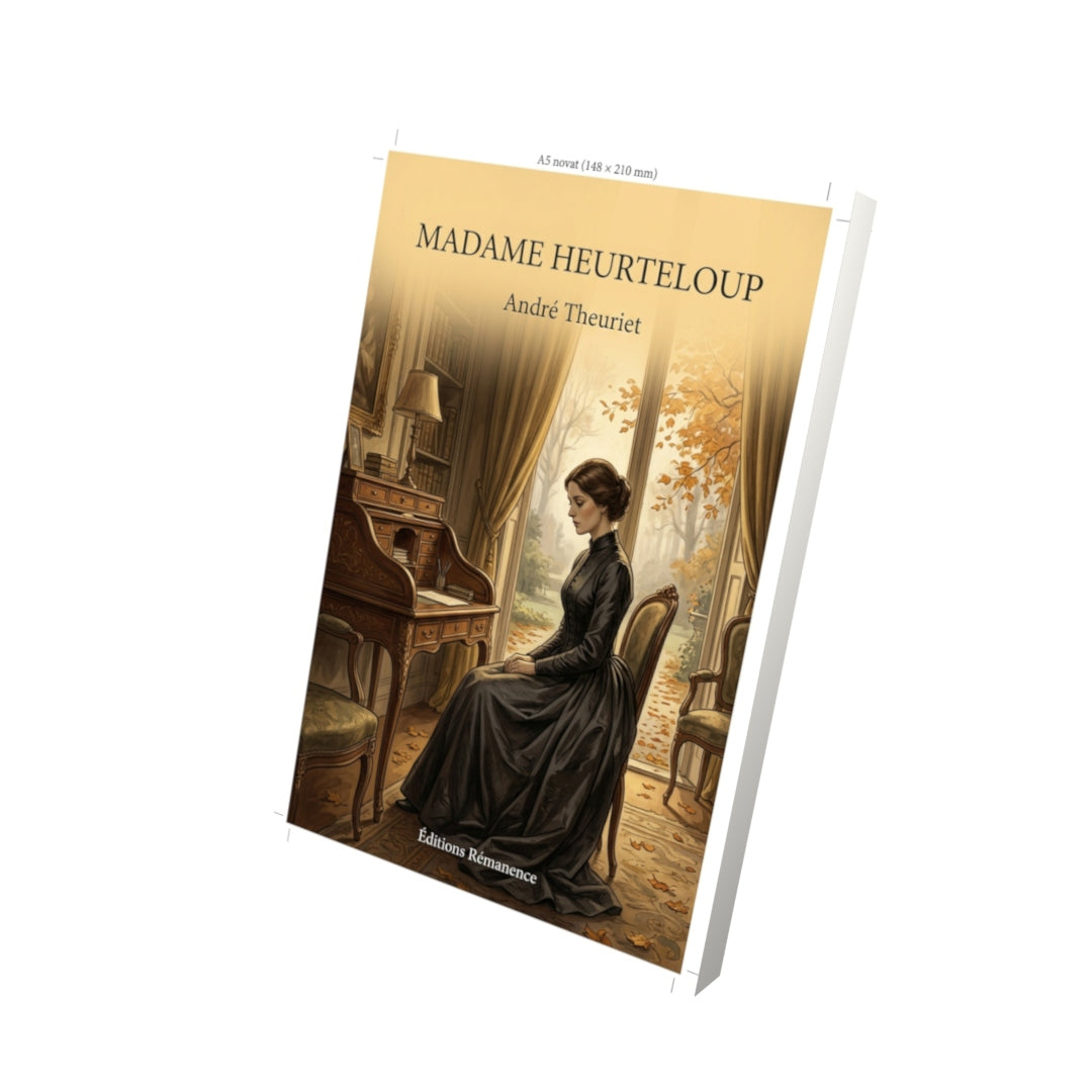 Livre Madame Heurteloup par André Theuriet - Vue 3D - Editions Remanence