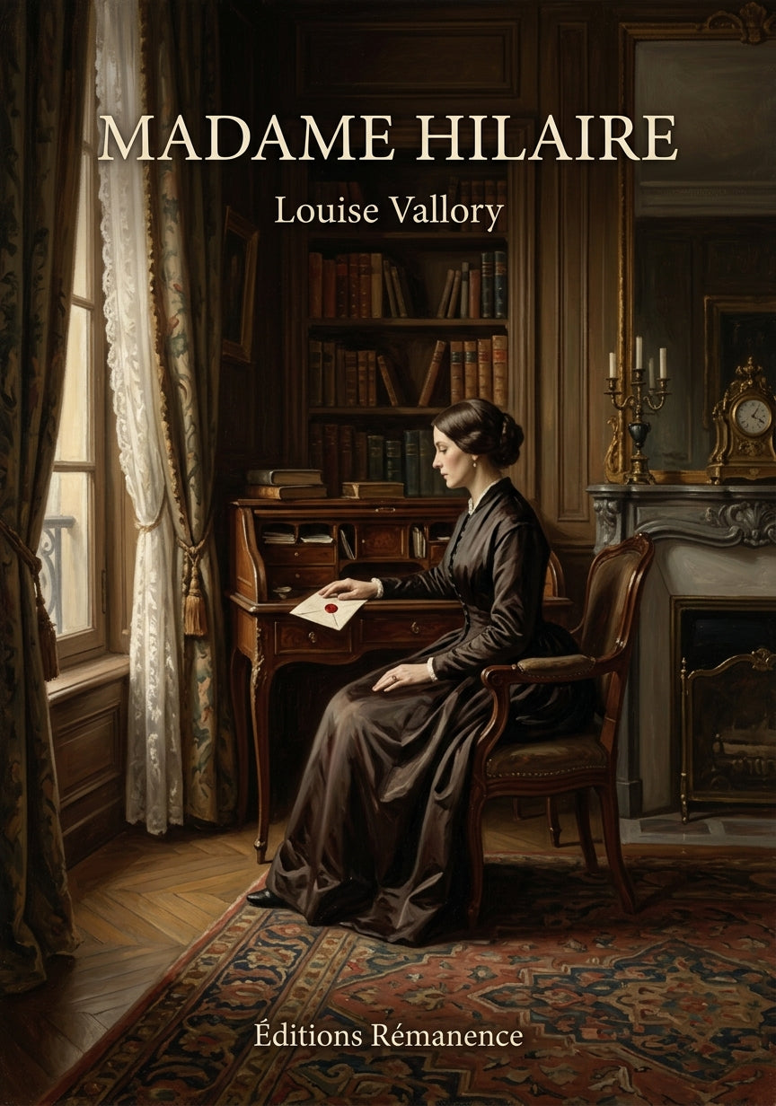 Livre Madame Hilaire par Louise Vallory - Couverture - Editions Remanence