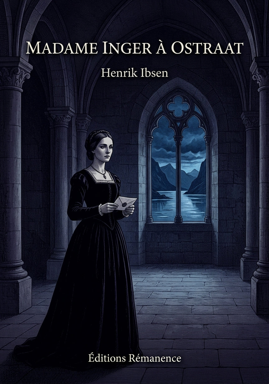 Livre Madame Inger à Ostraat par Henrik Ibsen - Couverture - Editions Remanence