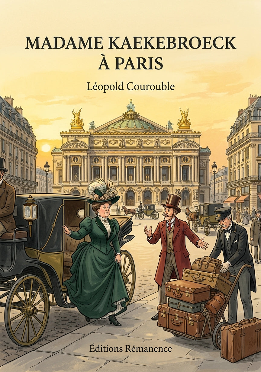 Livre Madame Kaekebroeck à Paris par Léopold Courouble - Couverture - Editions Remanence