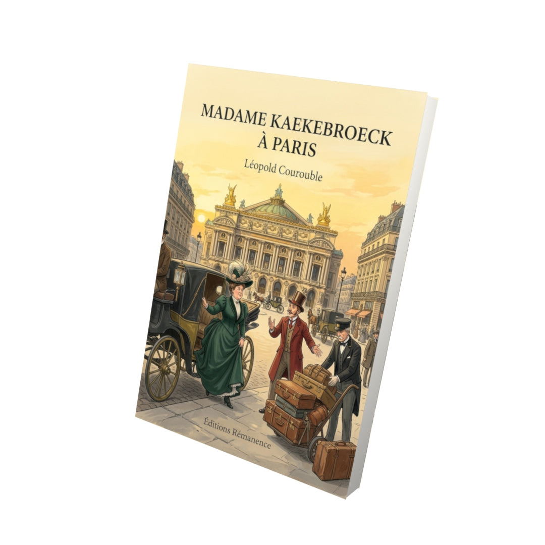 Livre Madame Kaekebroeck à Paris par Léopold Courouble - Vue 3D - Editions Remanence