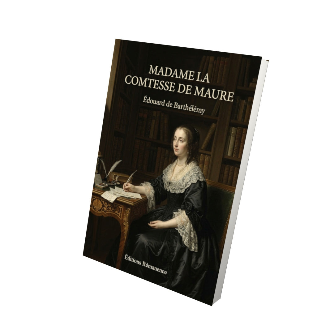 Livre Madame la comtesse de Maure par Édouard de Barthélémy - Vue 3D - Editions Remanence