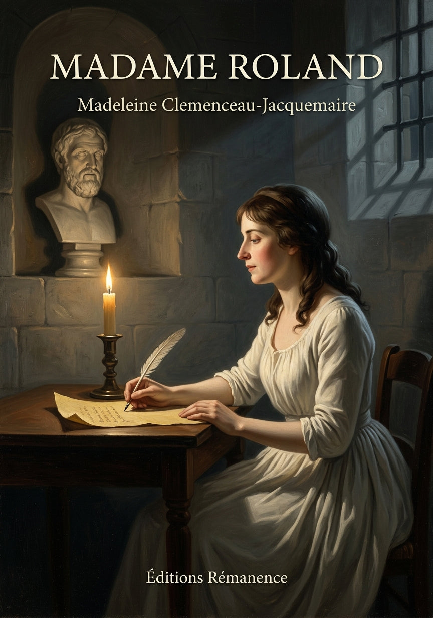 Livre Madame Roland par Madeleine Clemenceau-Jacquemaire - Couverture - Editions Remanence