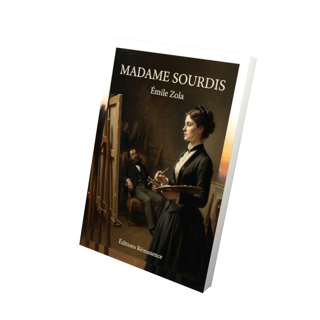 Livre Madame Sourdis par Émile Zola - Vue 3D - Editions Remanence