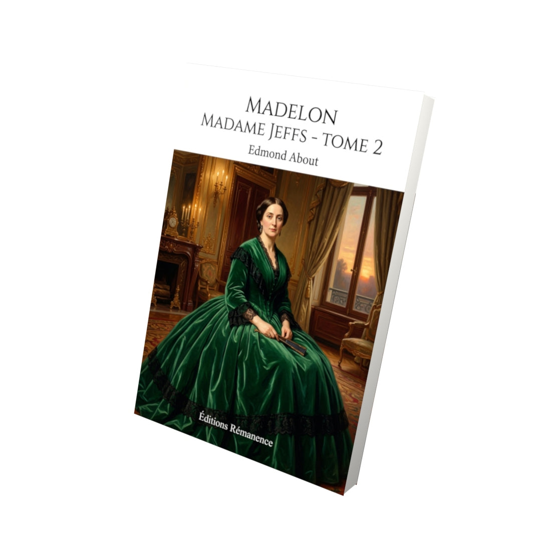 Livre Madelon Madame Jeffs - Tome 2 par Edmond About - Vue 3D - Editions Remanence