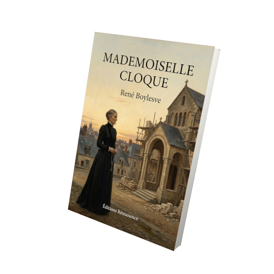 Livre Mademoiselle Cloque par René Boylesve - Vue 3D - Editions Remanence