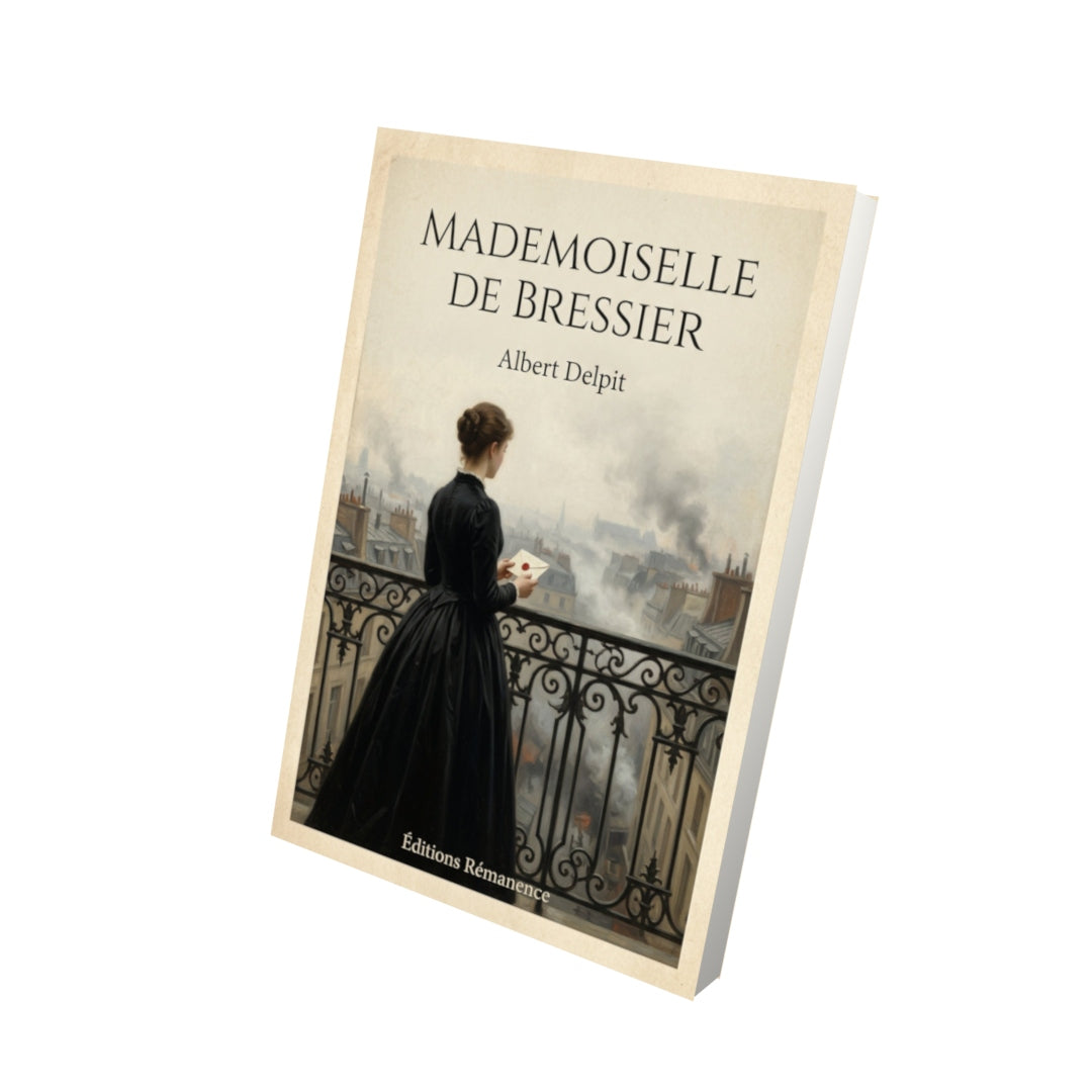 Livre Mademoiselle de Bressier - Albert Delpit - Vue 3D - Editions Remanence