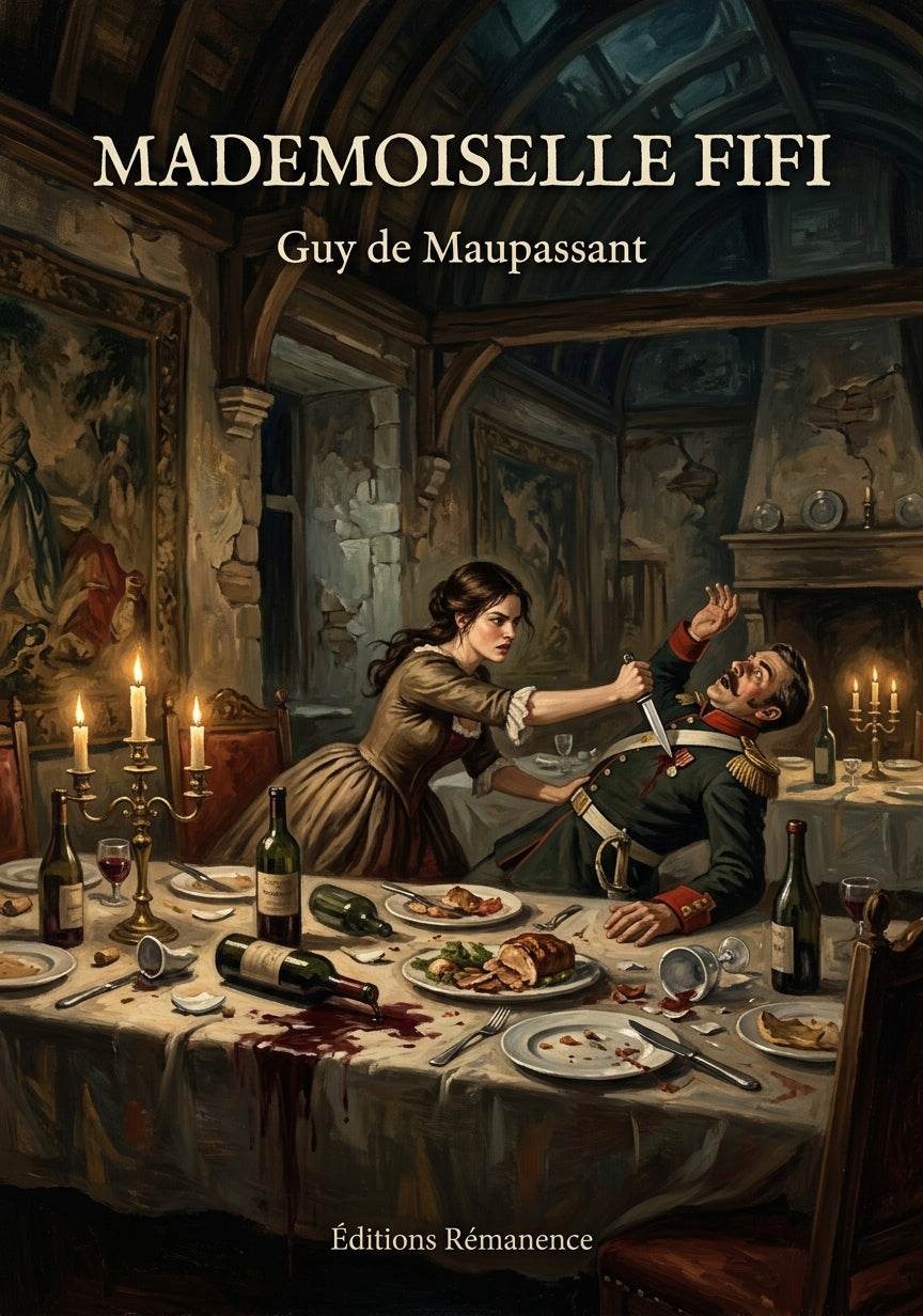 Livre Mademoiselle Fifi par Guy de Maupassant - Couverture - Editions Remanence