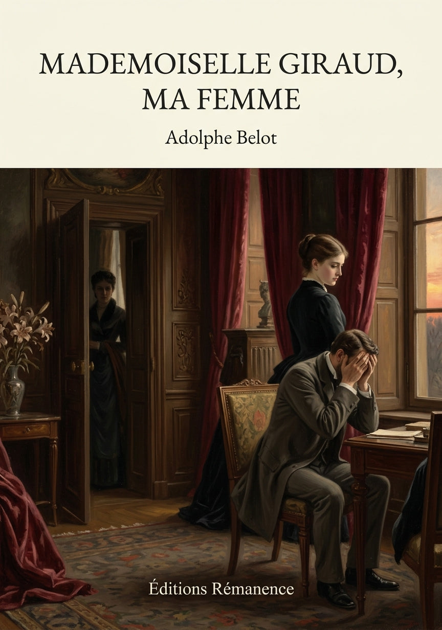 Livre Mademoiselle Giraud, ma femme par Adolphe Belot - Couverture - Editions Remanence