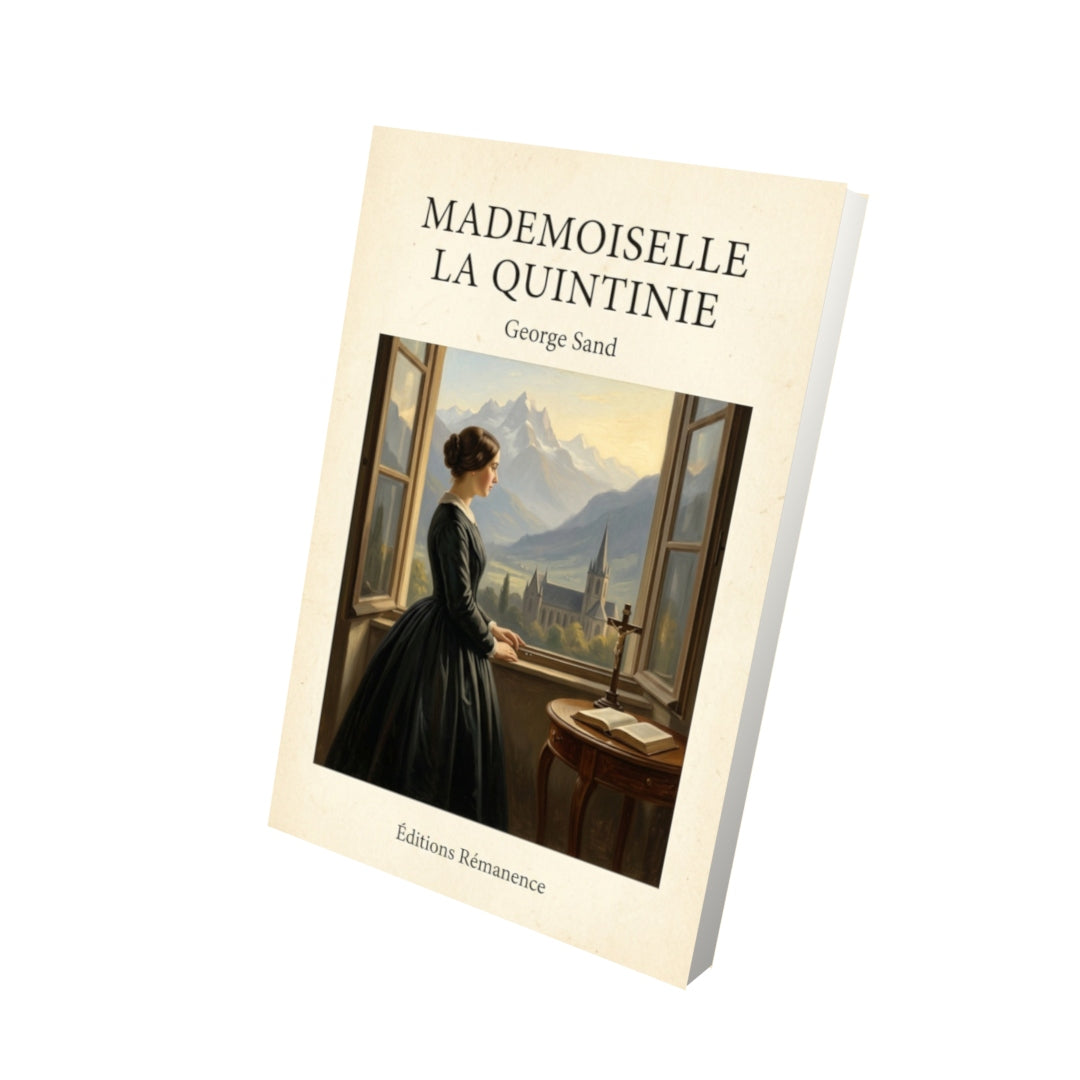 Livre Mademoiselle La Quintinie - George Sand - Vue 3D - Editions Remanence