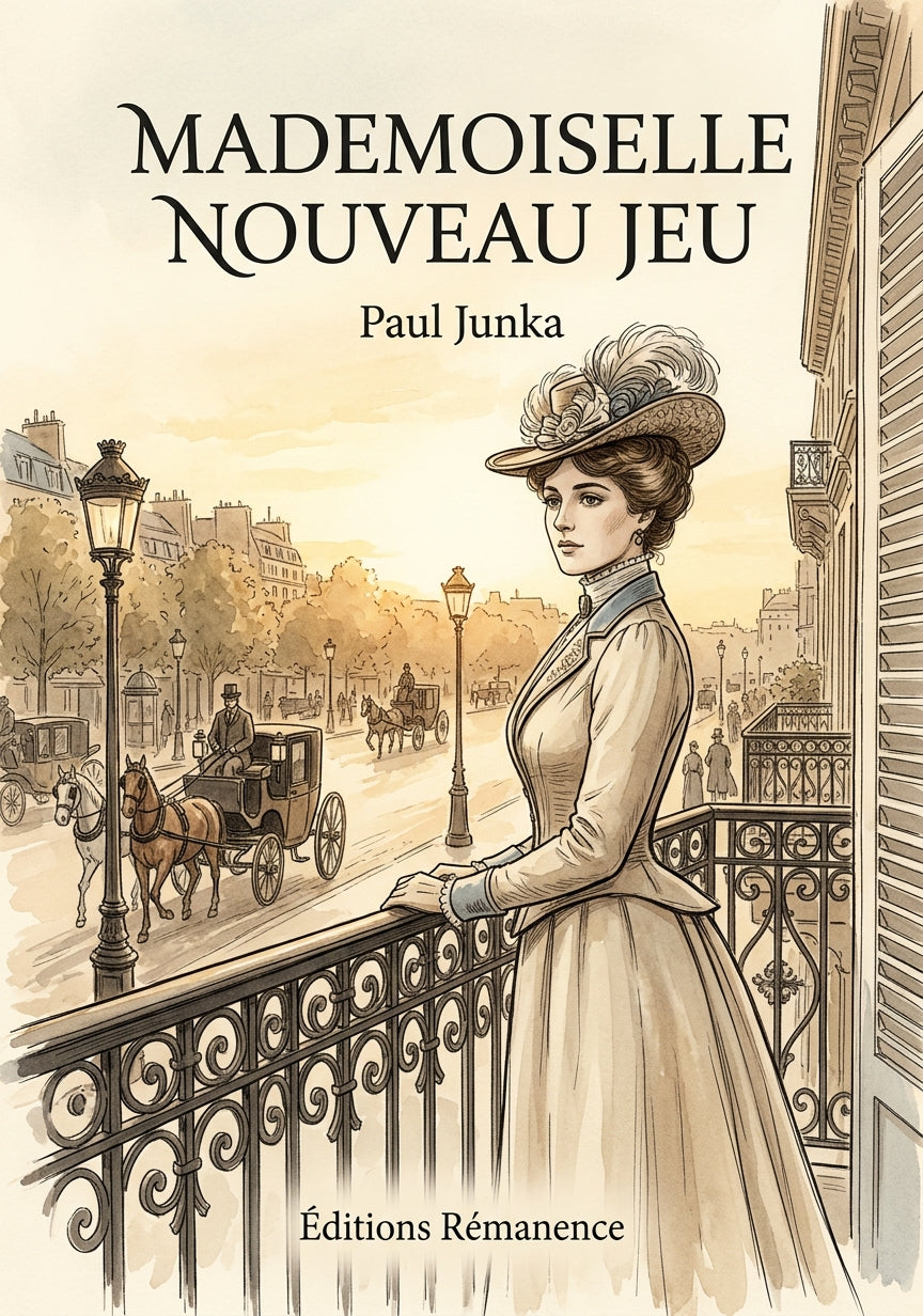 Livre Mademoiselle Nouveau Jeu par Paul Junka - Couverture - Editions Remanence